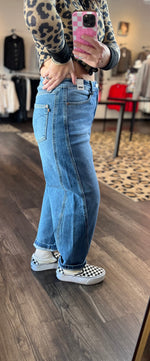 Load image into Gallery viewer, Judy Blue Barrel Rigid Magic W/High Waist Denim
