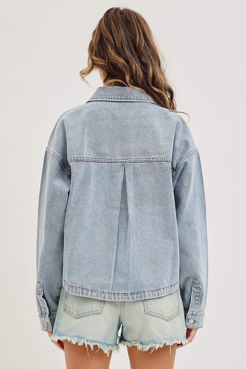 Washed Denim Barn Jacket