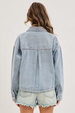 Load image into Gallery viewer, Washed Denim Barn Jacket

