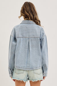 Washed Denim Barn Jacket
