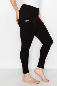 Curvy Plus Yoga Legging W/Side Pockets