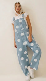 Load image into Gallery viewer, Oddi Polka Dot Overall
