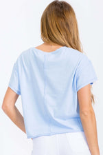 Load image into Gallery viewer, Raw Edge Short Tee
