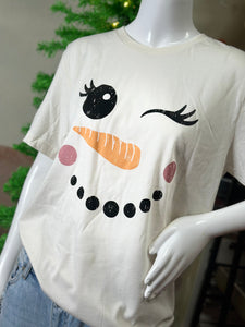 Snowman Face Tee