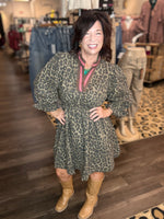 Load image into Gallery viewer, Leopard Print Mini Dress
