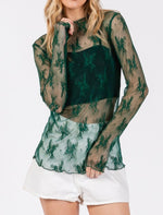 Load image into Gallery viewer, Long sleeve Lace Top
