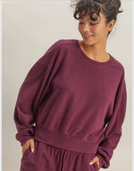 Load image into Gallery viewer, HYFVE~ Soft Ribbed Relaxed Fit Sweatshirt
