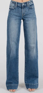 PETRA 153 ~ Mid Rise Stretch Trouser
Wide Leg Jeans