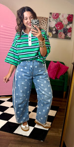 Load image into Gallery viewer, Varsity Stripe Polka Dot Barrel

