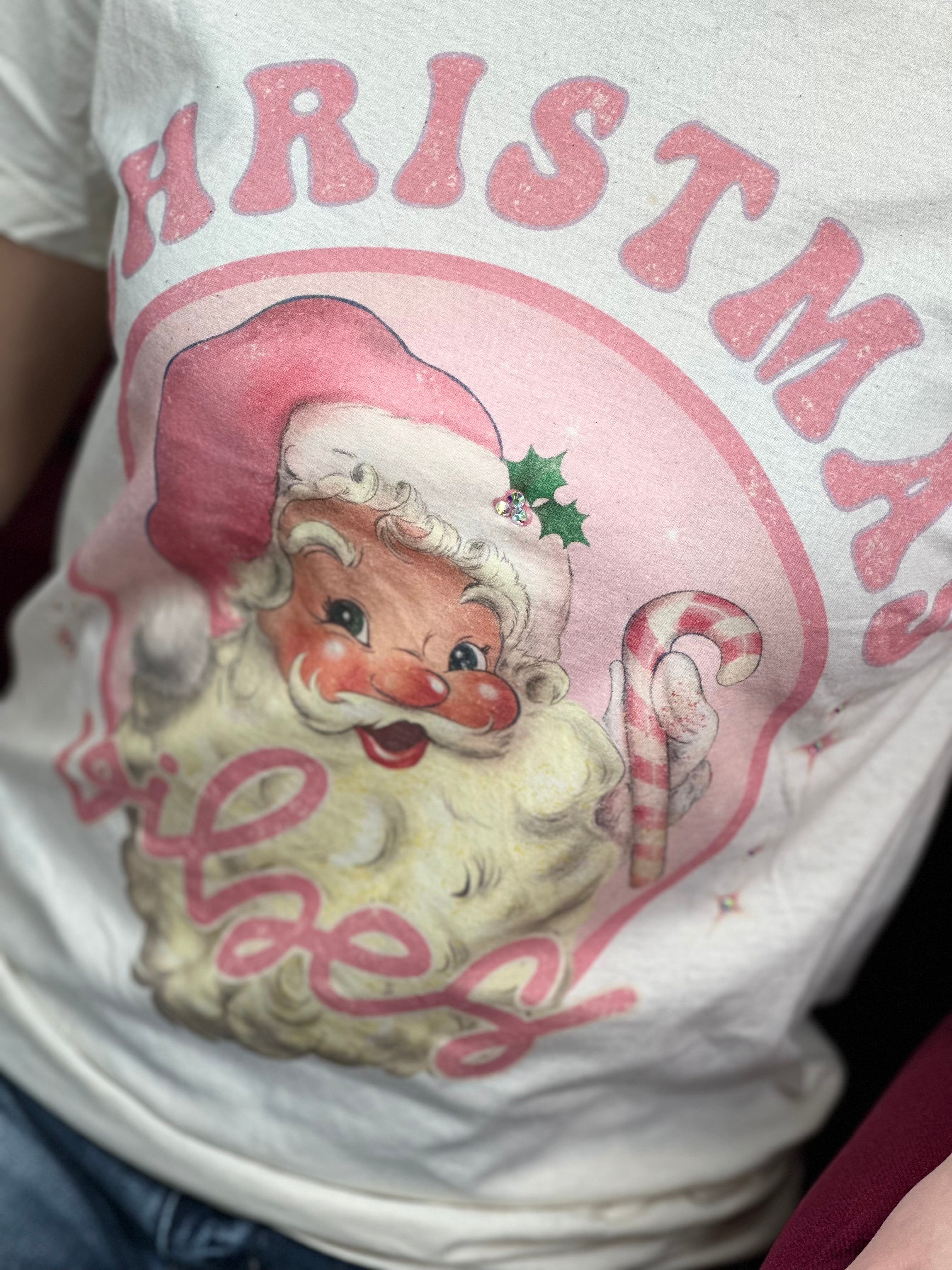 Pink Vintage Santa