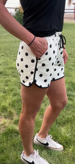 Load image into Gallery viewer, STERLING KREEK ~ POLKA DOT POSIE SHORTS -
CREAM
