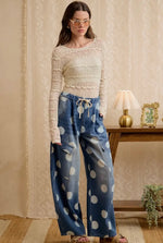 Load image into Gallery viewer, Bibi OVERSIZED Washed Polka Dot Cargo Barrel
