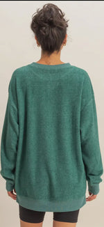 Load image into Gallery viewer, HYFVE~ Mineral Washed Oversized Crewneck Casual Sweatshirt

