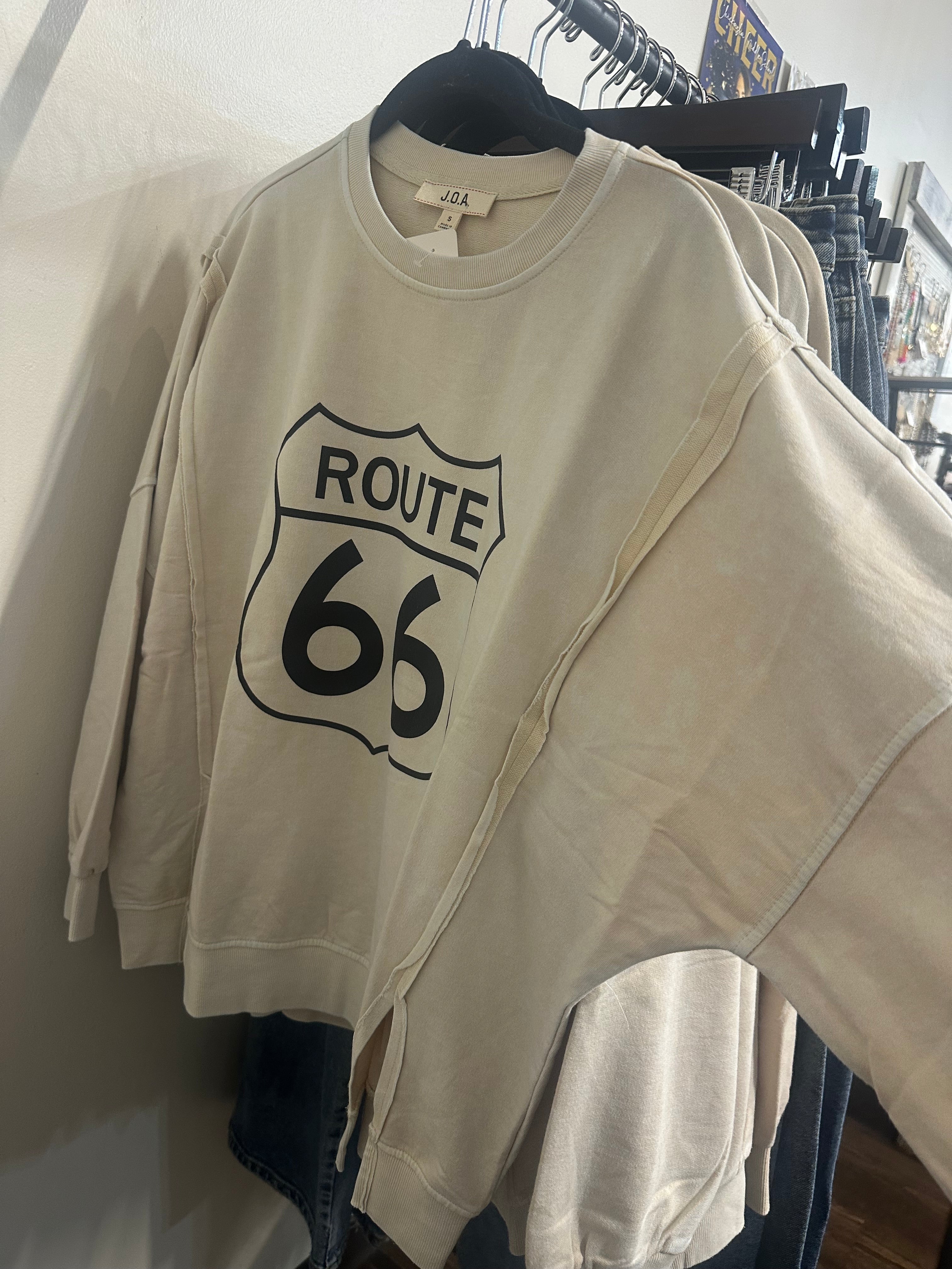 Route 66 Long Sleeve Knit Top