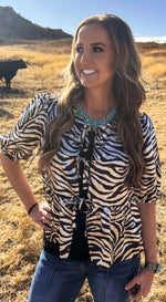 Load image into Gallery viewer, STERLING KREEK ~ SAFARI TIE TOP
