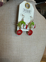 Load image into Gallery viewer, Merry Christmas Grinch Earring
