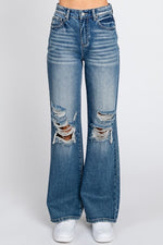 Load image into Gallery viewer, Petra High Rise Rigid Vintage Flare Denim
