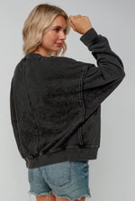 Load image into Gallery viewer, Kori America ~ Flower Patch Washed Pullover Knit Top

