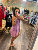 Load image into Gallery viewer, Pink Washed Flare Romper
