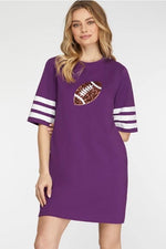 Load image into Gallery viewer, Glitter Football  Dress
