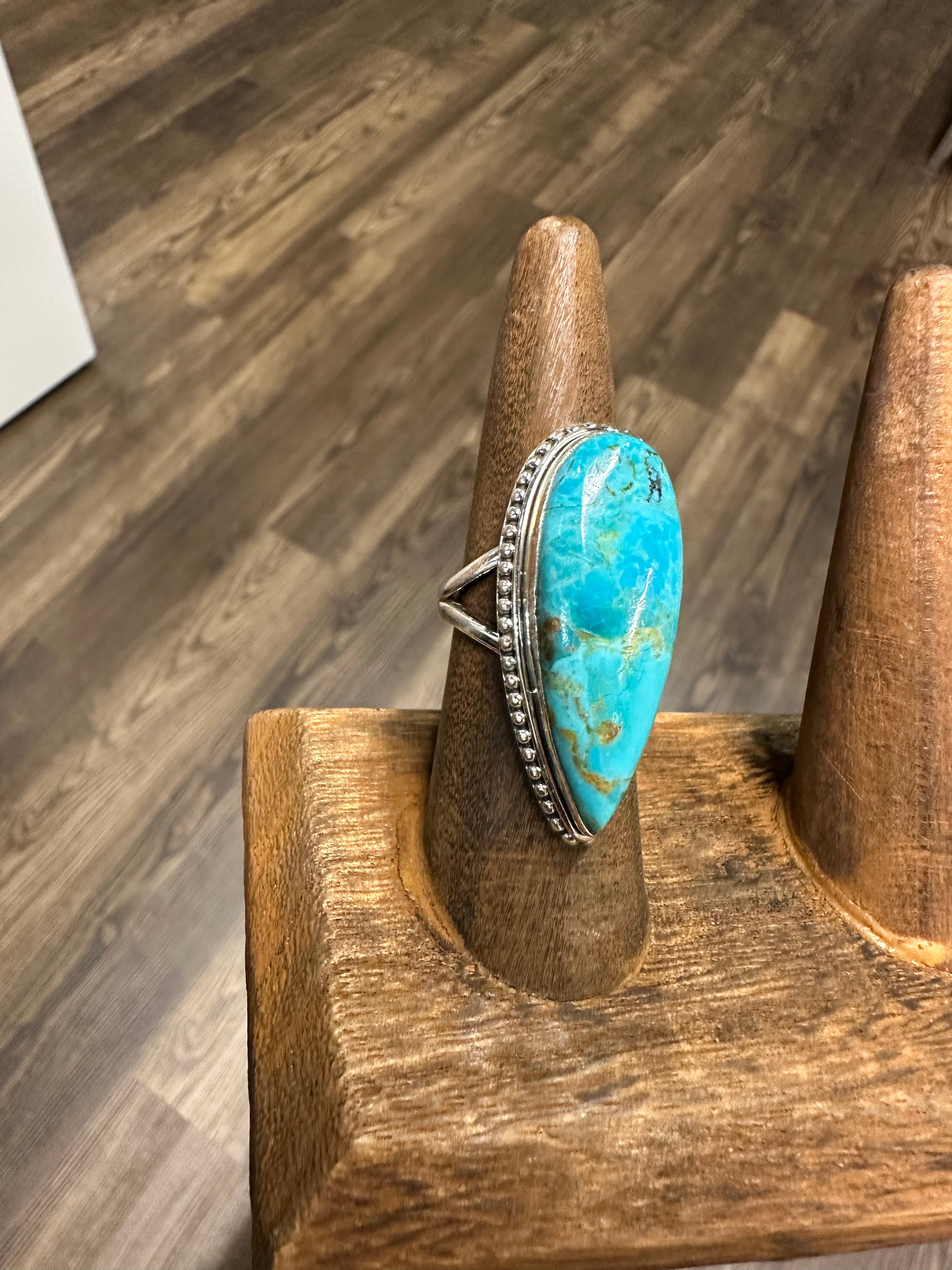 Sterling Silver Teardrop Ring