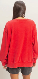 Load image into Gallery viewer, Double Zero ~ Mineral Washed Crew Neck Sweatshirt

