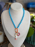 Load image into Gallery viewer, Multi Charm Fish Necklace

