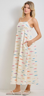 Load image into Gallery viewer, Fish Print Midi Dress
