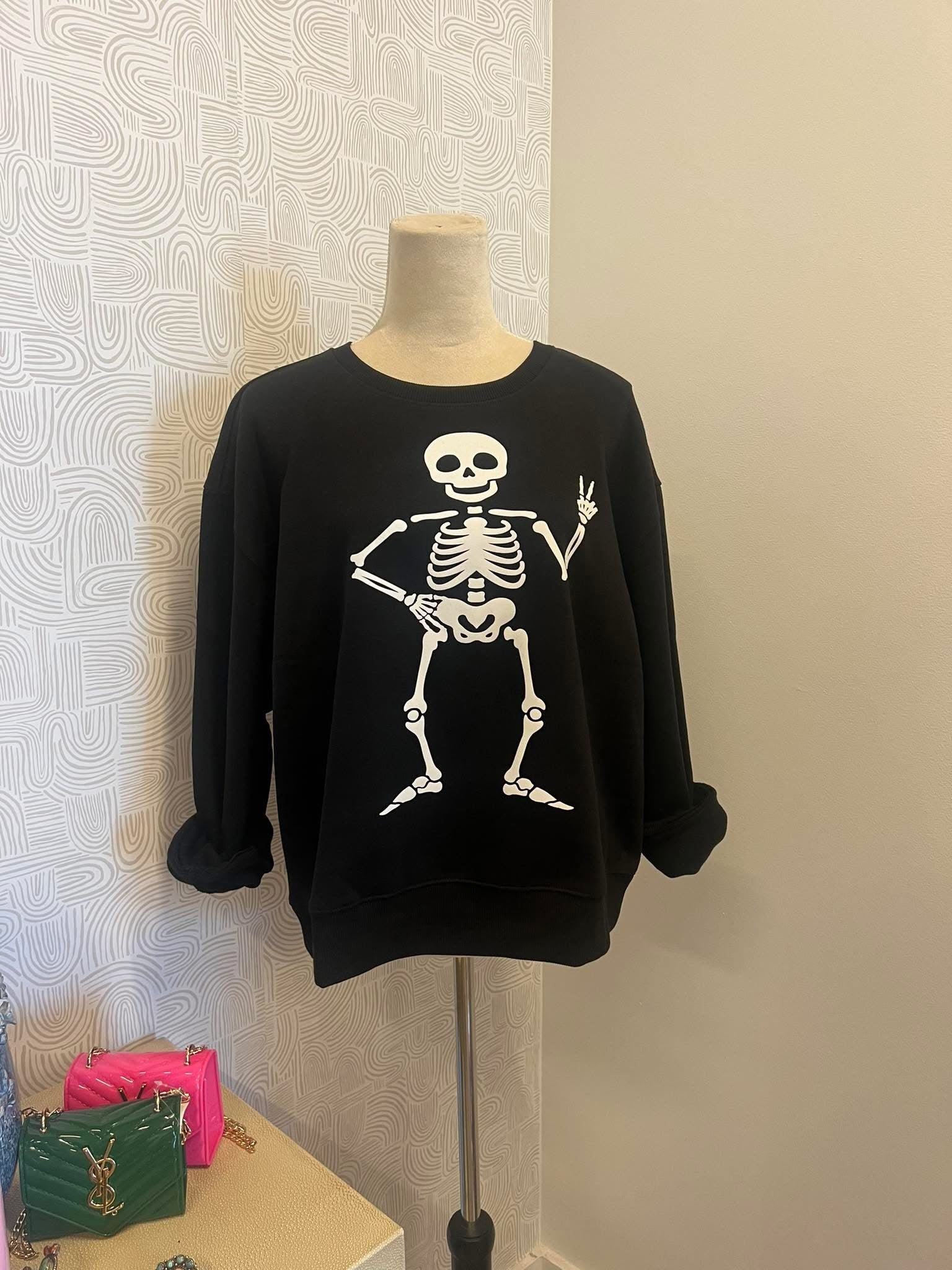 Peace Out Skeleton Sweatshirt