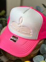 Load image into Gallery viewer, Cowgirl Boot Stitch Trucker Hat
