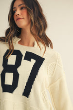 Load image into Gallery viewer, Vintage Number Sweater
