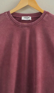 Cropped Crewneck Sweatshirt with Oversized