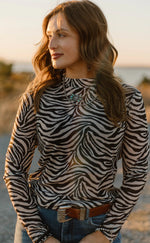 Load image into Gallery viewer, STERLING KREEK ~COWGIRL SAFARI MESH TOP
