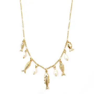Dainty Sardine Charm Necklace