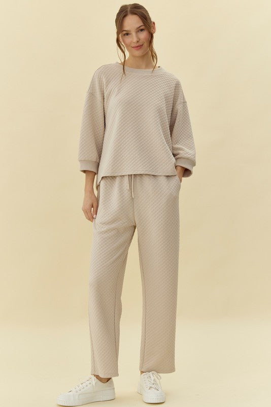 Embossing Textured Loungewear Set