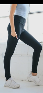 High Waist Leggings with Phone Pocket