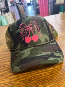 Camo Cherry Trucker Hat