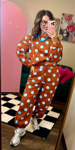 Load image into Gallery viewer, Veveret Playful Dot Lounge Pants
