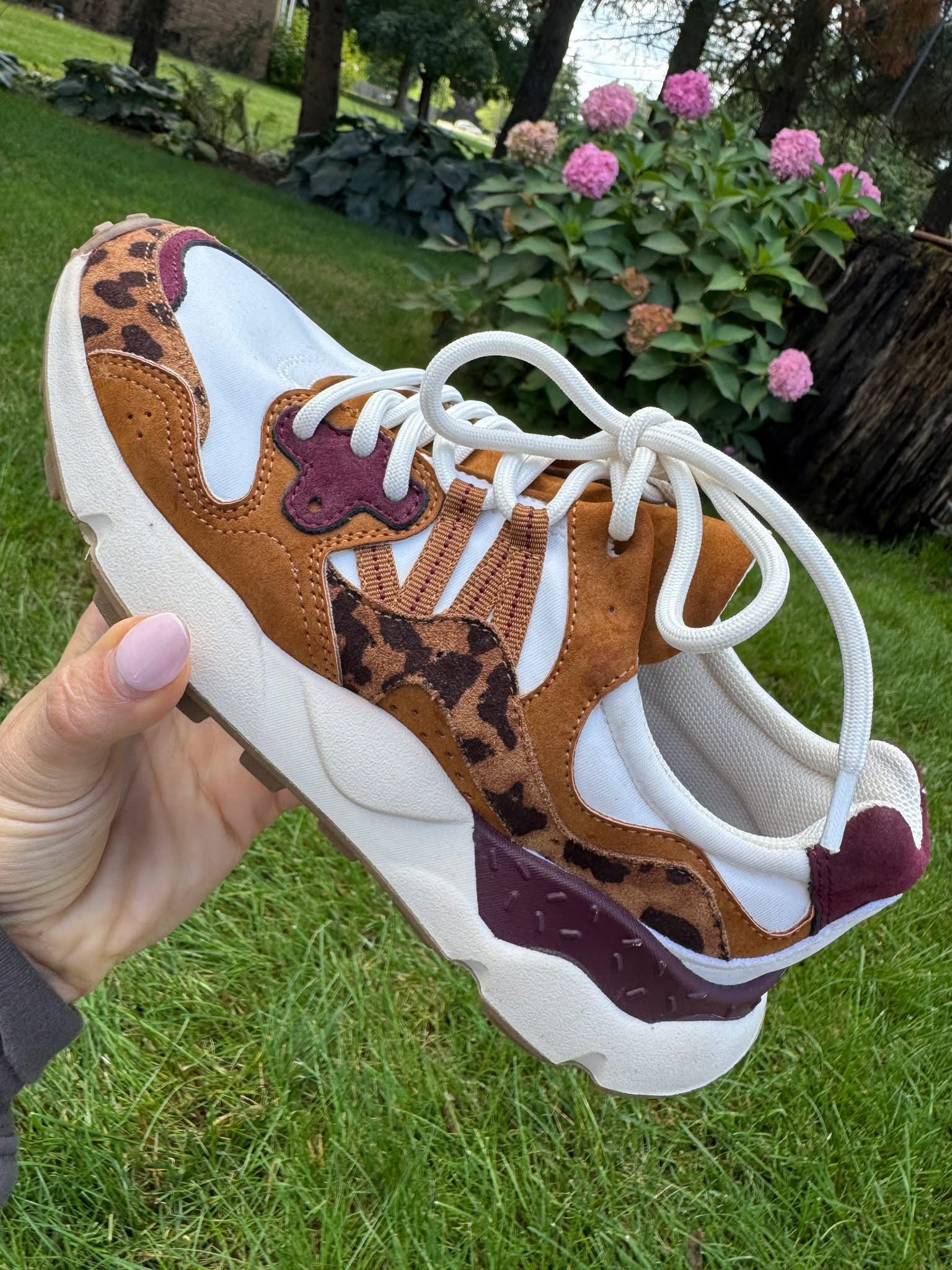 Mia Leopard/Cognac Sneaker