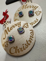 Load image into Gallery viewer, Pink Panache Christmas Stud Small
