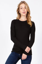 Load image into Gallery viewer, Long Sleeve Round Neck Thermal Top
