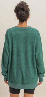 Load image into Gallery viewer, Double Zero~ Oversized Crewneck Casual Sweatshirt
