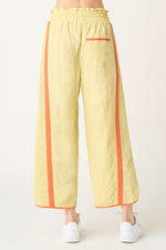 Load image into Gallery viewer, Nylon Barrel Leg W/Sporty Stripe Pant
