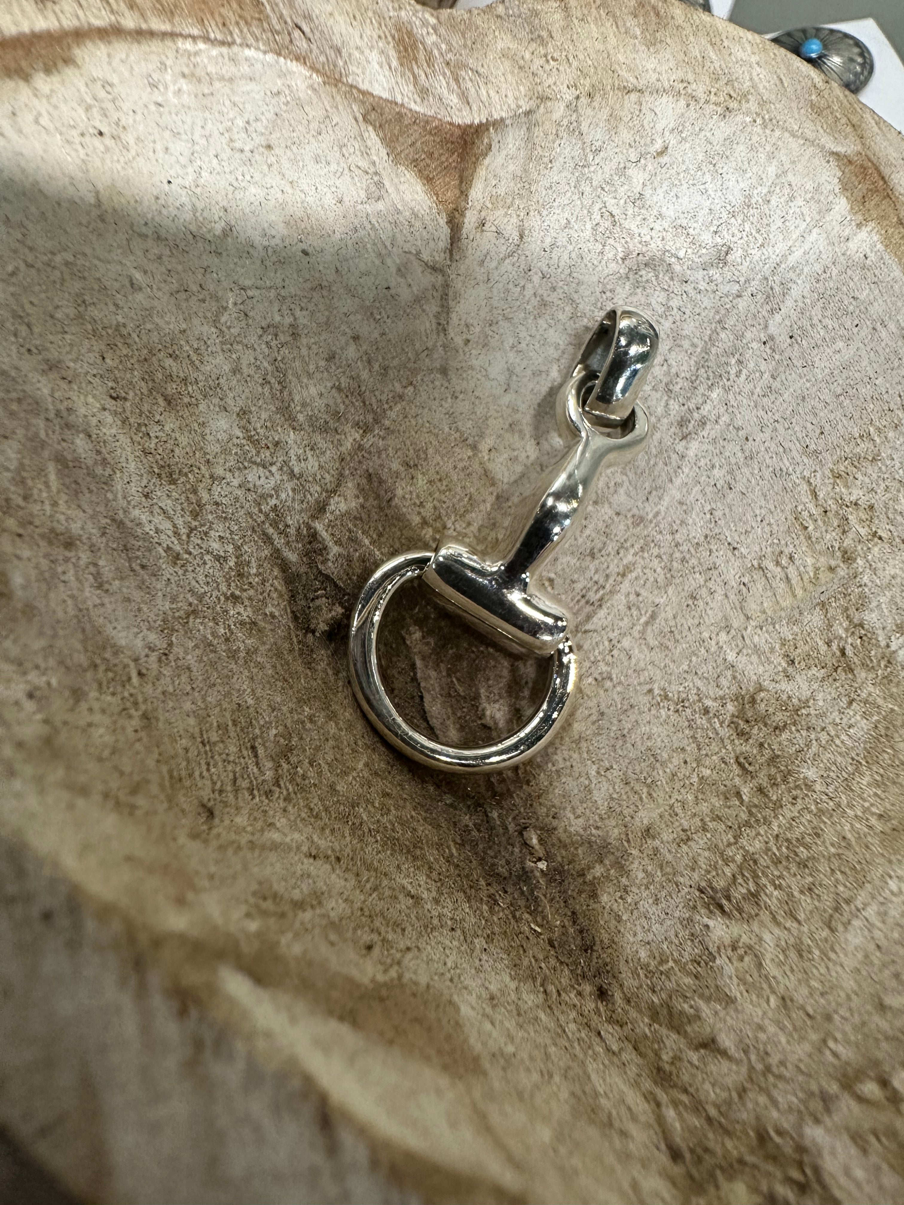 Sterling Silver Snaffle Bit Drop