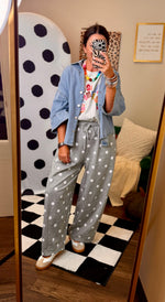 Load image into Gallery viewer, Polka Dot Sweatshirt Pants
