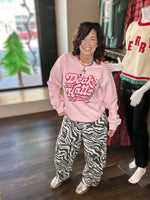 Load image into Gallery viewer, Zebra Print Denim Wide Barrel
