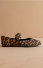 Load image into Gallery viewer, The Soho | Leopard Ballet Flat with Buckle
