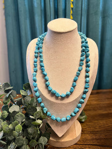 Turquoise 24" Strand Necklace