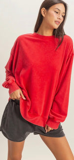 Load image into Gallery viewer, Double Zero ~ Mineral Washed Crew Neck Sweatshirt
