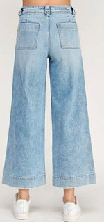 Load image into Gallery viewer, Petra153 ~ Soft Touch High Rise Comfort Trouser Wide Leg Jean
